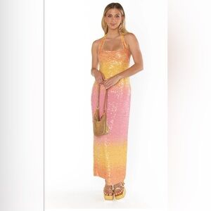 Show me your mumu Samba midi dress